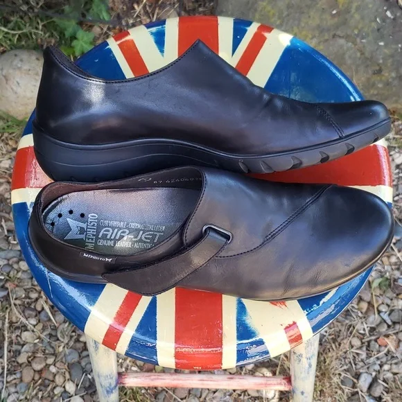 Mephisto Black Luce Flats Size 10 - Picture 8 of 16